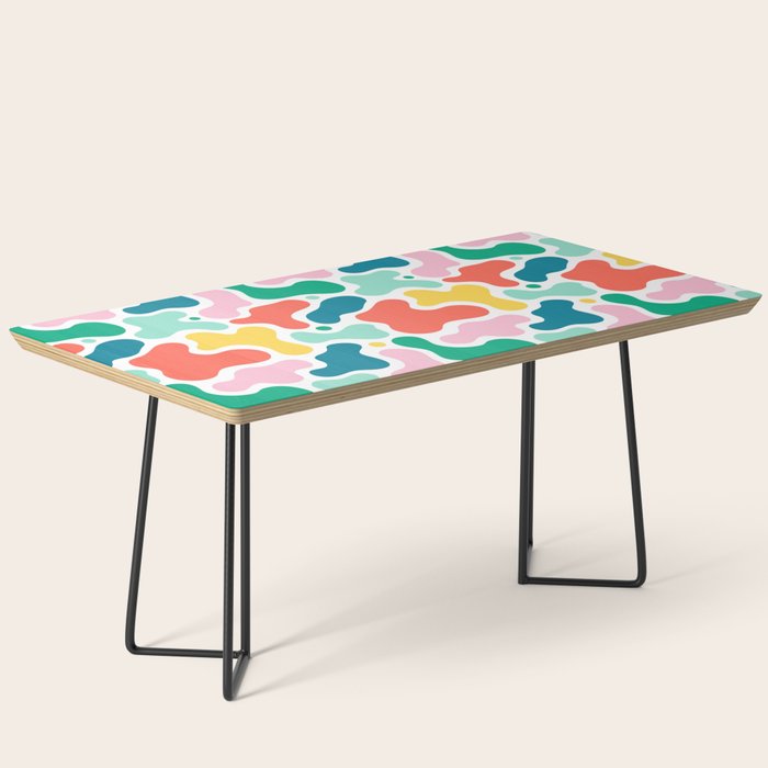 Colorful abstract art shape pattern Coffee Table Gallery Image 1