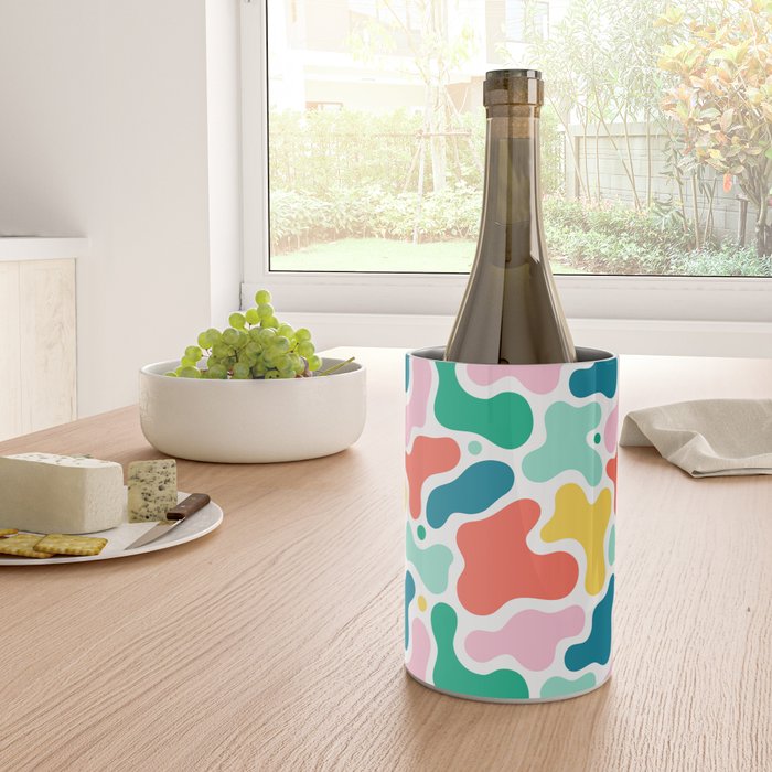 Colorful abstract art shape pattern Wine Chiller Gallery Image 4