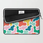 Colorful abstract art shape pattern Laptop Sleeve Gallery Image 2