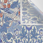 William Morris Strawberry Thief Powder Blue & Red Wall Tapestry Gallery Image 3