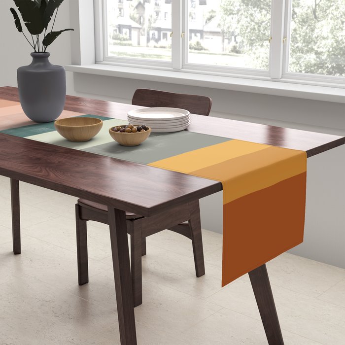Broken Stripes warm Table Runner Gallery Image 2