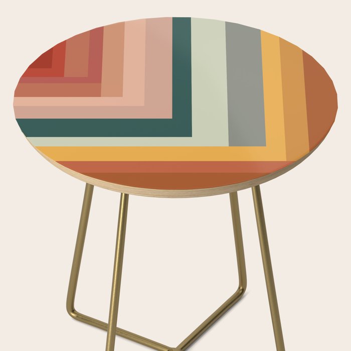 Broken Stripes warm Side Table Gallery Image 2