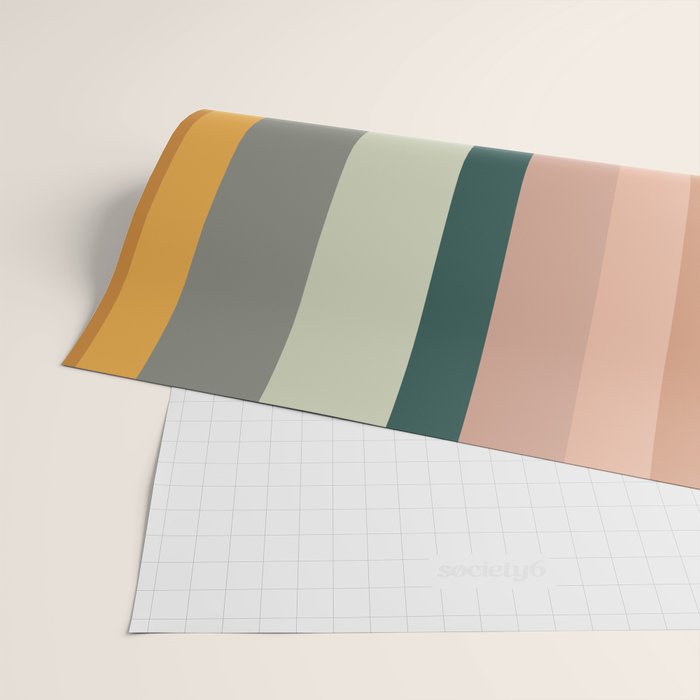 Broken Stripes warm Wrapping Paper Gallery Image 2