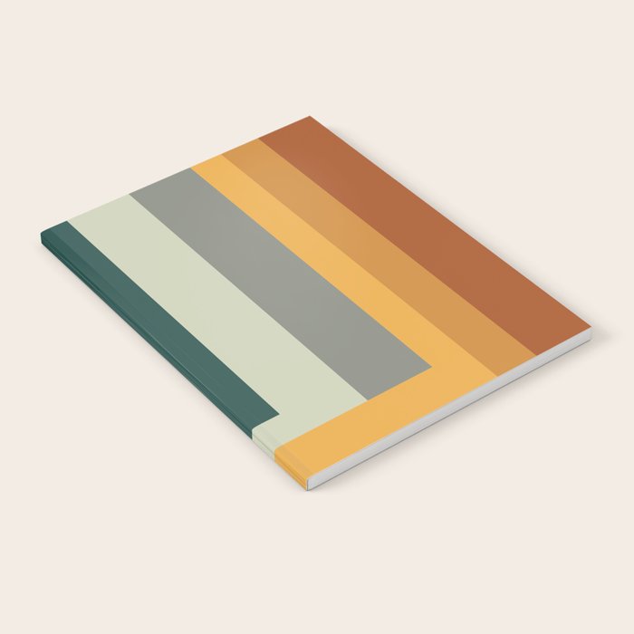 Broken Stripes warm Notebook Gallery Image 2