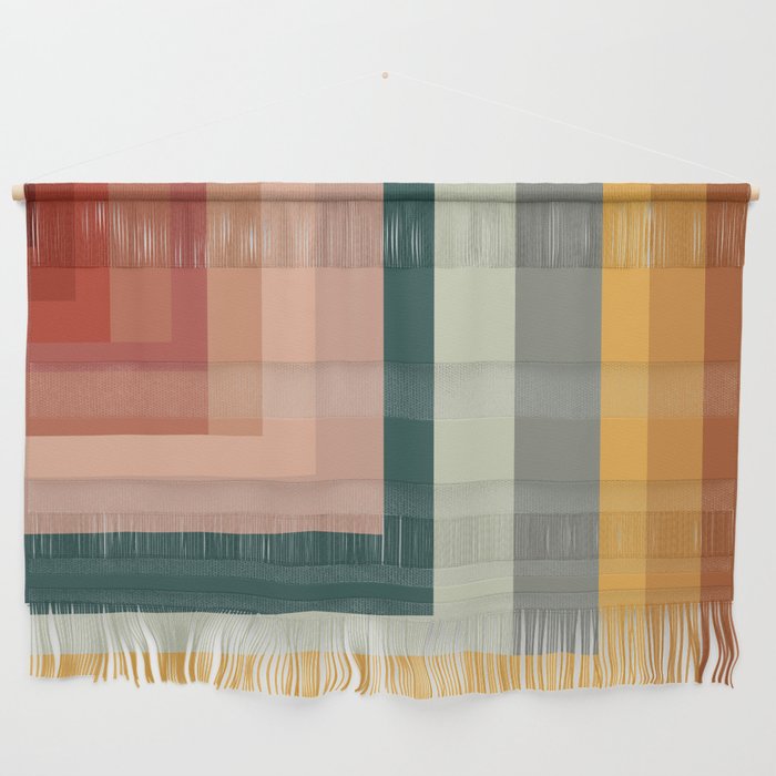 Broken Stripes warm Wall Hanging Gallery Image 1