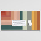 Broken Stripes warm Desk Mat Gallery Image 1