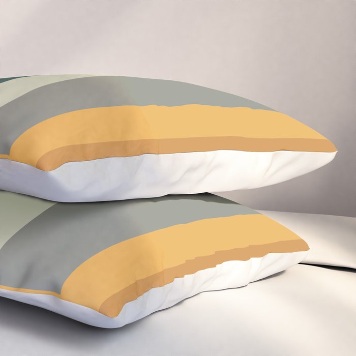 Broken Stripes warm Pillow Sham Gallery Image 3