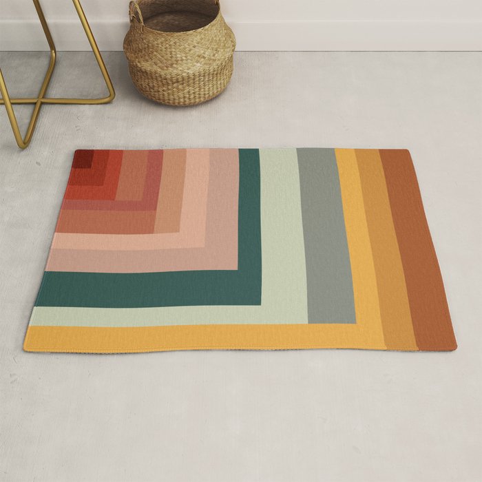 Broken Stripes warm Rug Gallery Image 1