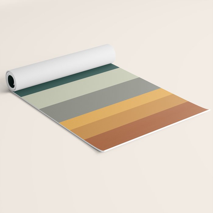 Broken Stripes warm Yoga Mat Gallery Image 2