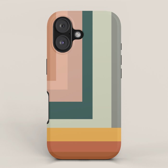 Broken Stripes warm iPhone Case Gallery Image 1