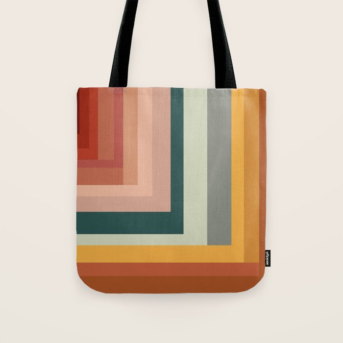 Broken Stripes warm Tote Bag Gallery Image 1