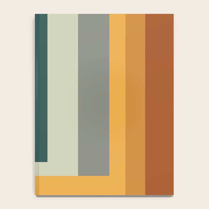 Broken Stripes warm Notebook Gallery Image 4