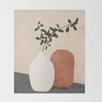 Vase Design 5 Throw Blanket Gallery Image 2