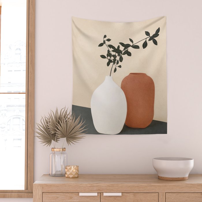 Vase Design 5 Wall Tapestry Gallery Image 2