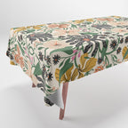 Merrick Floral - creme Tablecloth Gallery Image 1