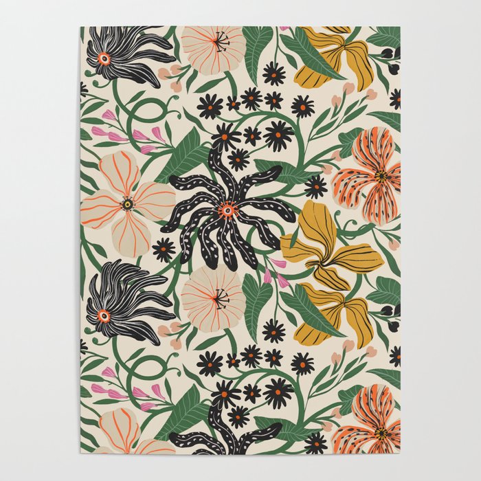 Merrick Floral - creme Poster Gallery Image 4
