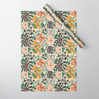 Merrick Floral - creme Wrapping Paper Gallery Image 1