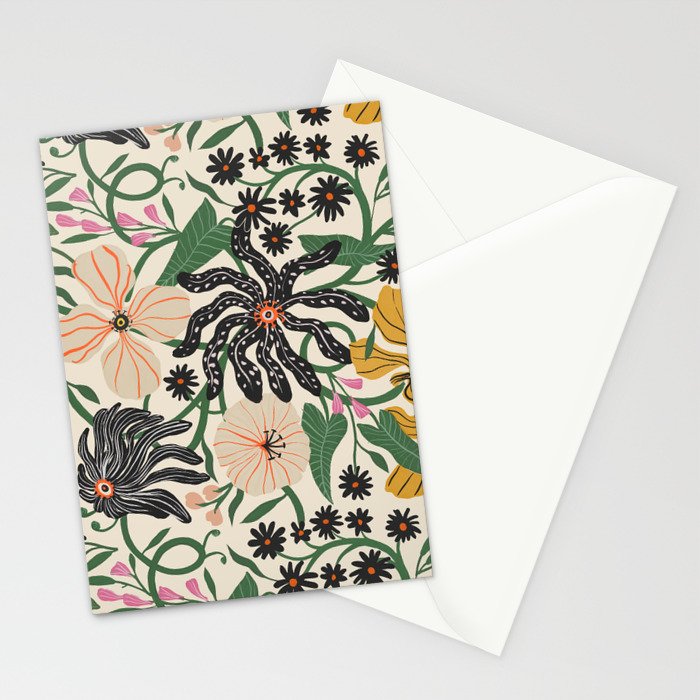Merrick Floral - creme Stationery Card Gallery Image 2