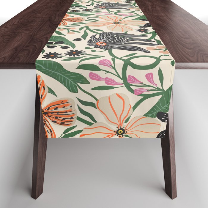 Merrick Floral - creme Table Runner Gallery Image 1