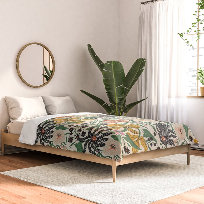 Merrick Floral - creme Comforter Gallery Image 2