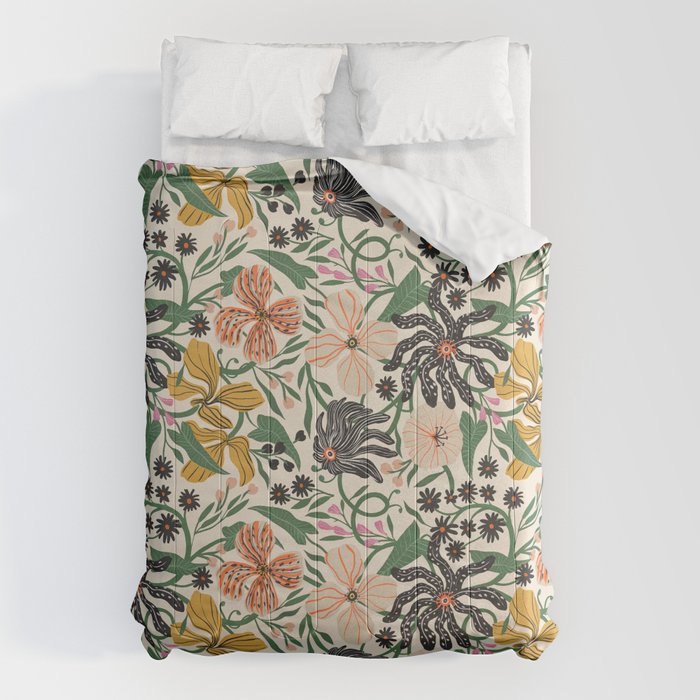 Merrick Floral - creme Comforter Gallery Image 6