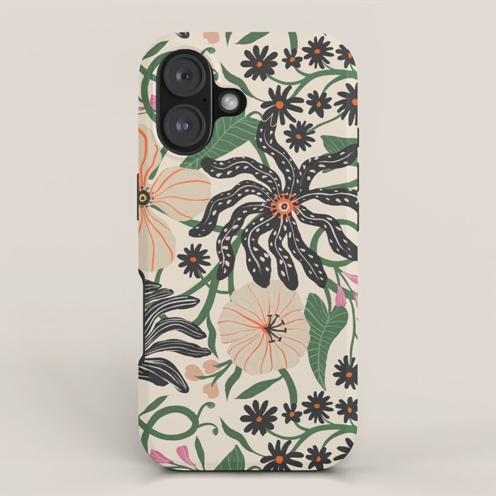 Merrick Floral - creme iPhone Case Gallery Image 1