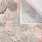 MERMAID SHELLS - CORAL ROSEGOLD Wall Tapestry Gallery Image 3