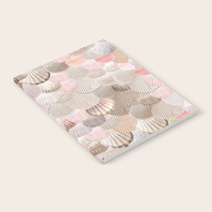 MERMAID SHELLS - CORAL ROSEGOLD Notebook Gallery Image 1