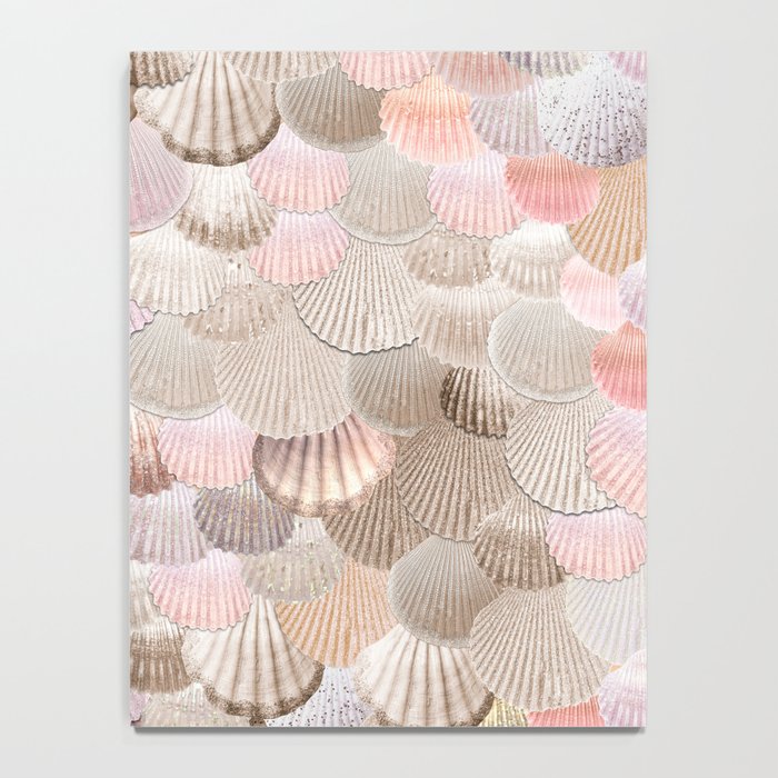 MERMAID SHELLS - CORAL ROSEGOLD Notebook Gallery Image 4
