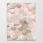 MERMAID SHELLS - CORAL ROSEGOLD Notebook Gallery Image 4