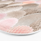 MERMAID SHELLS - CORAL ROSEGOLD Bath Mat Gallery Image 3