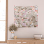 MERMAID SHELLS - CORAL ROSEGOLD Wall Tapestry Gallery Image 2