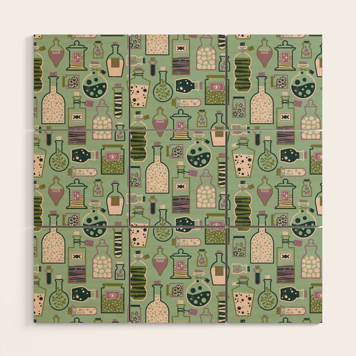 Potion Shelf: Elixir Wood Wall Art Gallery Image 1