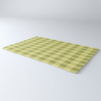 Gingham Large Lime Green Rug Gallery Image 3
