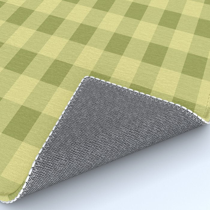Gingham Large Lime Green Rug Gallery Image 4