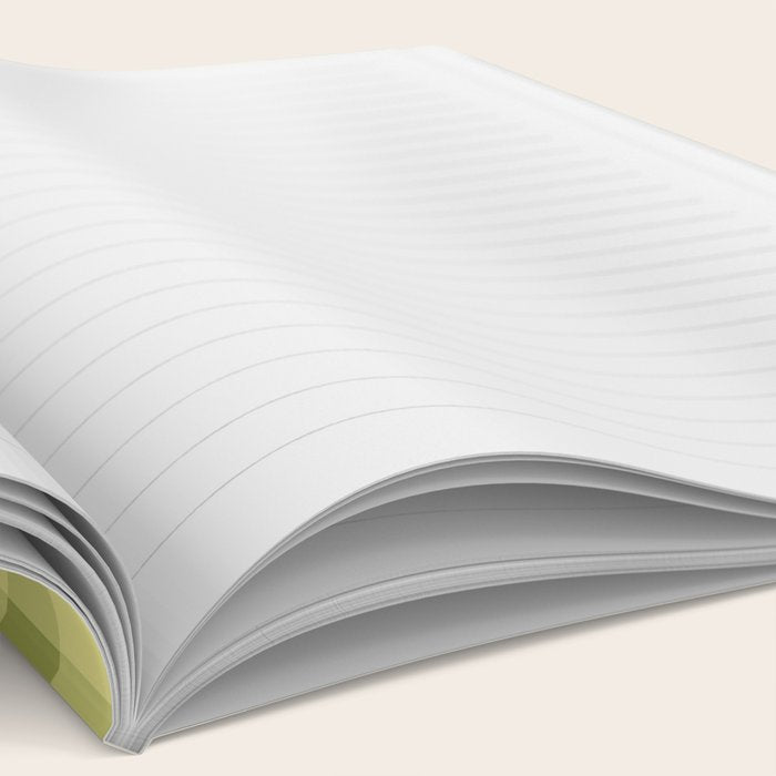 Gingham Large Lime Green Notebook Gallery Image 2