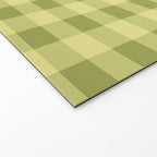Gingham Large Lime Green Welcome Mat Gallery Image 2
