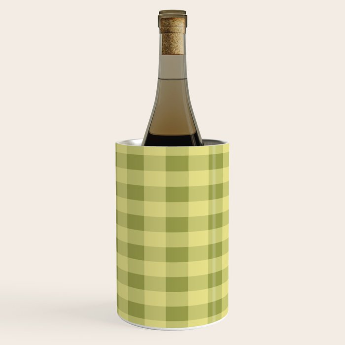 Gingham Large Lime Green Wine Chiller Gallery Image 2