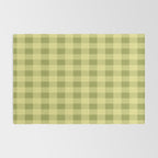 Gingham Large Lime Green Rug Gallery Image 2