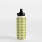 Gingham Large Lime Green Water Bottle Gallery Image 3