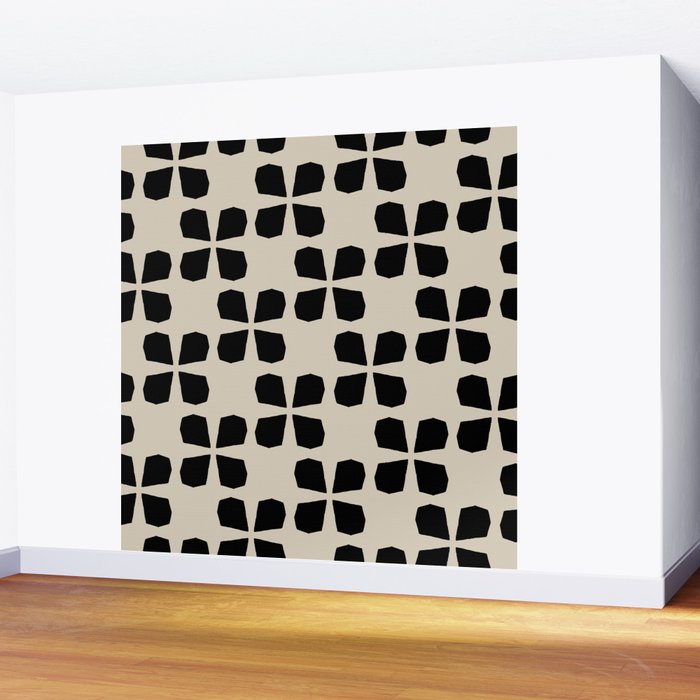 Minimalist Japanese Floral Pattern Wall Mural Gallery Image 2