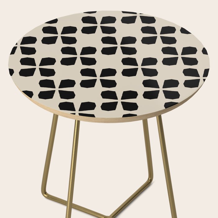 Minimalist Japanese Floral Pattern Side Table Gallery Image 2