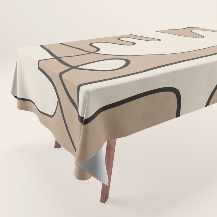 Contours of Thought 1 Tablecloth Gallery Image 1