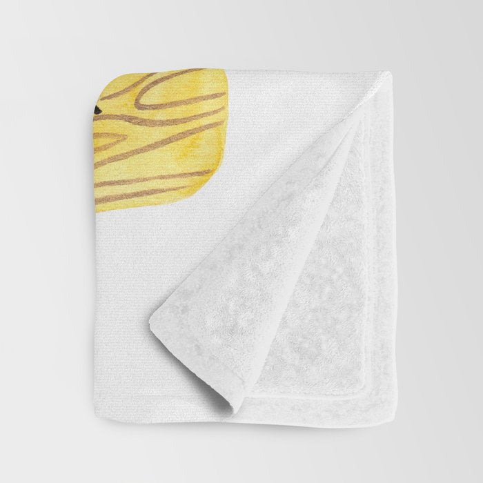 Little Birdy on a Log Throw Blanket Gallery Image 3