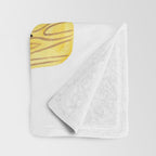 Little Birdy on a Log Throw Blanket Gallery Image 3