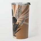 Minimal vase with plant leaves 1 Travel Mug Gallery Image 2