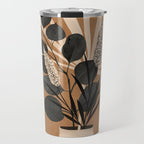 Minimal vase with plant leaves 1 Travel Mug Gallery Image 1