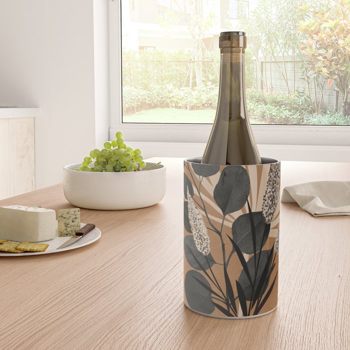 Minimal vase with plant leaves 1 Wine Chiller Gallery Image 4