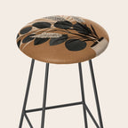 Minimal vase with plant leaves 1 Stool Gallery Image 2