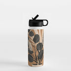 Minimal vase with plant leaves 1 Water Bottle Gallery Image 1